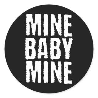 Trump Coal Mining Mine Ba  Classic Round Sticker