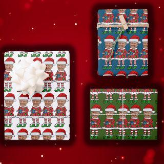 Trump Custom Face photo Elf Christmas Funny Trump   Sheets