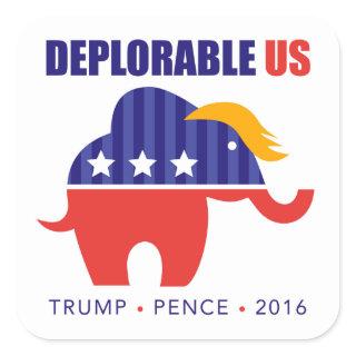 Trump Pence 2016 Elephant Toupee Sticker