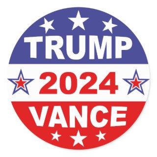TRUMP VANCE 2024 CLASSIC ROUND STICKER