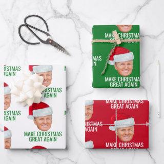 Trump with Santa Hat - Make Christmas Great Again  Sheets