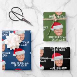 Trump with Santa Hat - Make Christmas Great Again  Sheets