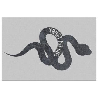 Trust No One Serpent Snake  Tissue Paper