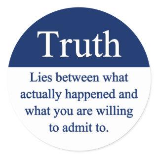 Truth Classic Round Sticker