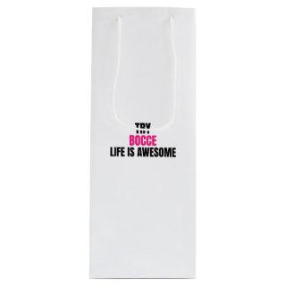 try boccee,life is awesome wine gift bag