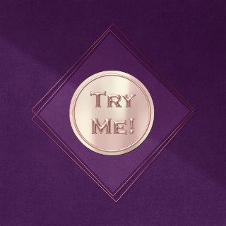Try Me Blush Rose Pearly Tester Sample Container Classic Round Sticker