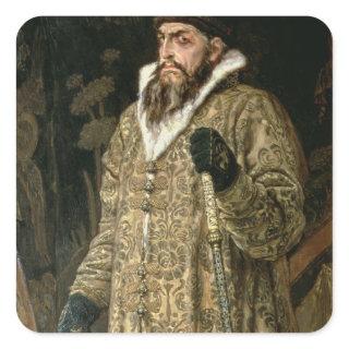 Tsar Ivan IV Vasilyevich 'the Terrible'  1897 Square Sticker