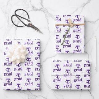 TSU | Bold Purple T Over Texas  Sheets