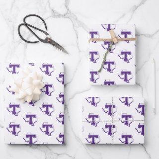 TSU | Bold Purple T Over Texas  Sheets
