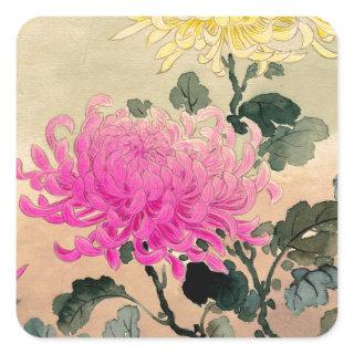 Tsuchiya Koitsu 土屋光逸 - Chrysanthemum 菊 Square Sticker