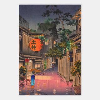 Tsuchiya Koitsu - Evening at Ushigome  Sheets