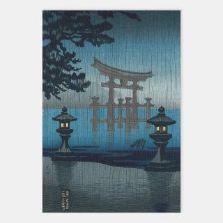 Tsuchiya Koitsu - Miyajima in the Rain  Sheets