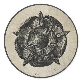 Tudor Rose Classic Round Sticker