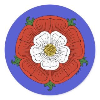 Tudor Rose Classic Round Sticker