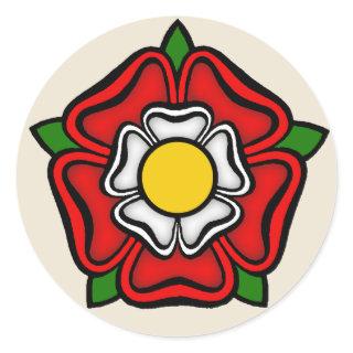 Tudor Rose of England, Emblem of Royalty Classic Round Sticker