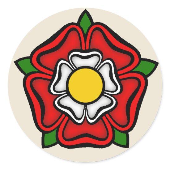 Tudor Rose of England, Emblem of Royalty Classic Round Sticker