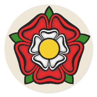 Tudor Rose of England, Emblem of Royalty Classic Round Sticker