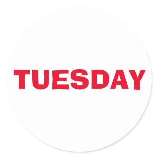 Tuesday Red Ad Lib White Sticker by Janz