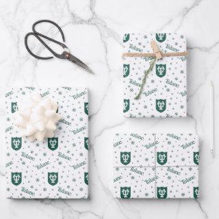 Tulane University Crest Holiday Pattern  Sheets
