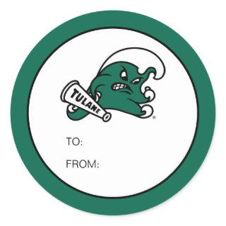 Tulane University Graduate Classic Round Sticker