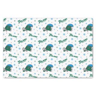 Tulane University Green Wave Holiday Pattern Tissue Paper