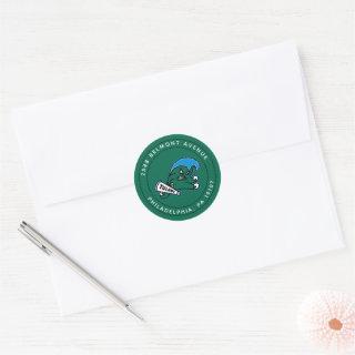 Tulane University Wave | Add Your Address Classic Round Sticker