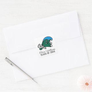 Tulane University Wave | Graduation Square Sticker