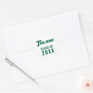 Tulane University Wordmark | Graduation Square Sticker