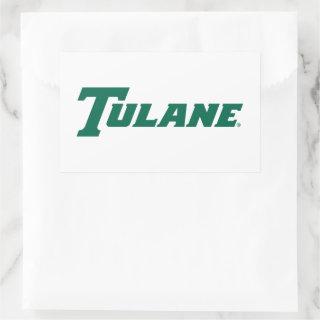 Tulane University Wordmark Rectangular Sticker