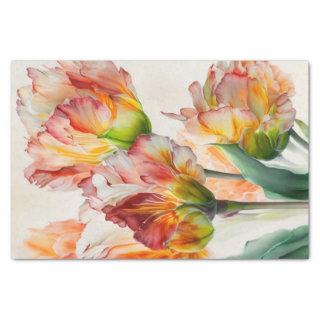 TULIPMANIA 4/6 dazzling parrot tulip designs Tissue Paper