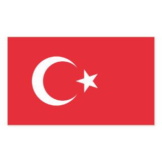 Turkey Flag Rectangular Sticker