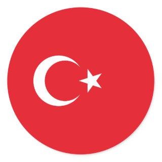 Turkey – Turkish Flag Classic Round Sticker
