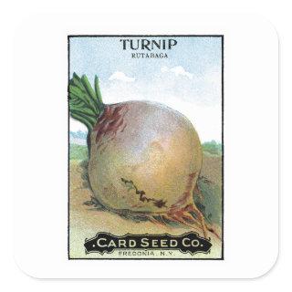 Turnip Seed Packet Label