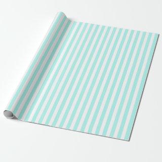 Turquoise and white candy stripes