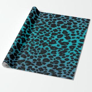 Turquoise Leopard Print