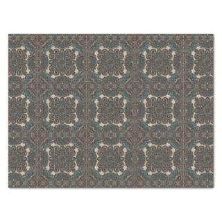 Turquoise Metal Design Decoupage Background Tissue Paper