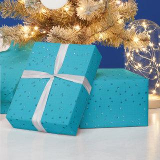 Turquoise Sequin-Look Christmas