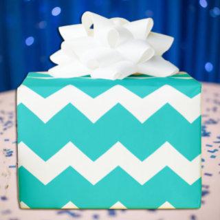 Turquoise Teal Chevron