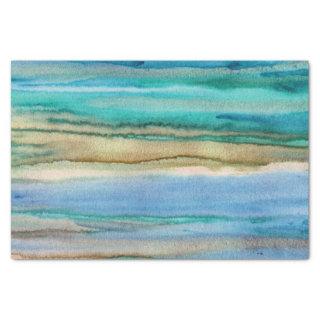 Turquoise Waves Tissue Paper