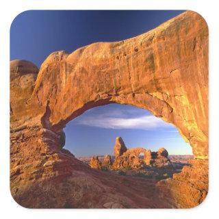 Turret Arch, Arches National Park, Utah, USA Square Sticker