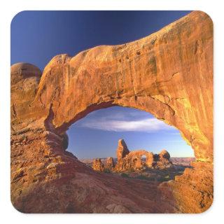 Turret Arch, Arches National Park, Utah, USA Square Sticker