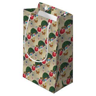 Turtle and Apple Shabby Chic Gift Wrap Small Gift Bag