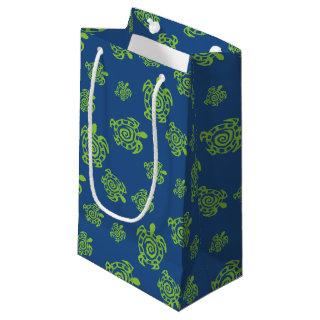 Turtle Green and Blue Party Stuff Small Gift Bag