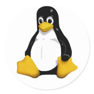 Tux Classic Round Sticker