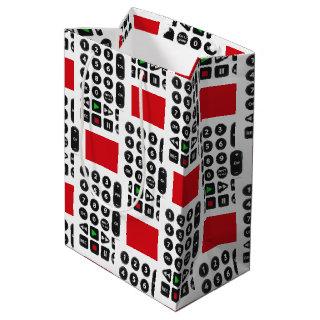 TV Remote with VCR Button Medium Gift Bag