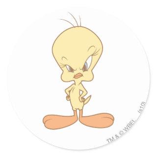 TWEETY™ Angry Classic Round Sticker