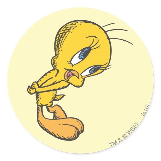 TWEETY™ Bashful Classic Round Sticker