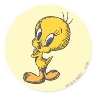 Tweety Lovely Classic Round Sticker