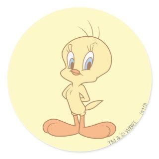 TWEETY™ Standing Up Straight Classic Round Sticker