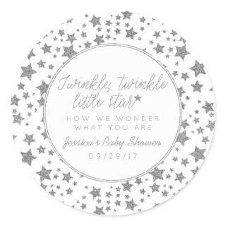 Twink, Twinkle Little Star Baby Shower Favor Classic Round Sticker